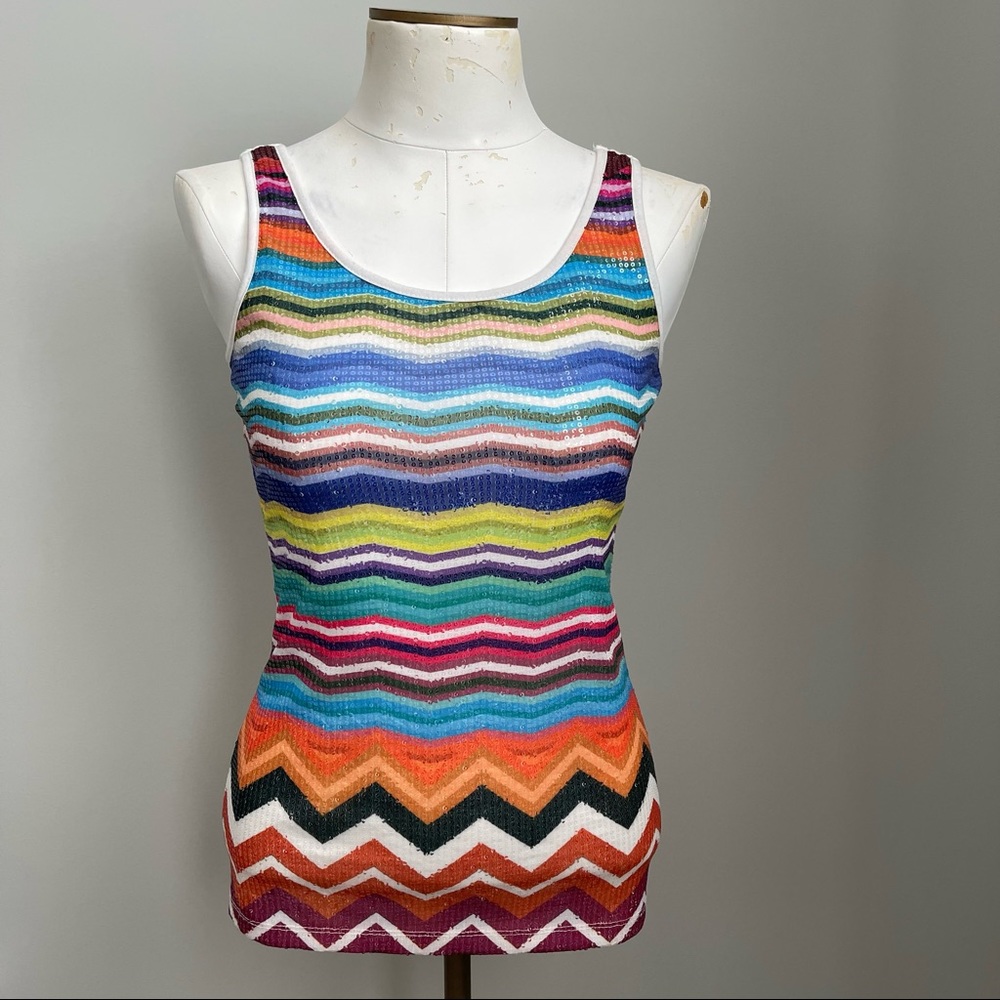 Lily & Lola Sequined Tank Top M